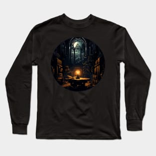 Dark academia library Long Sleeve T-Shirt